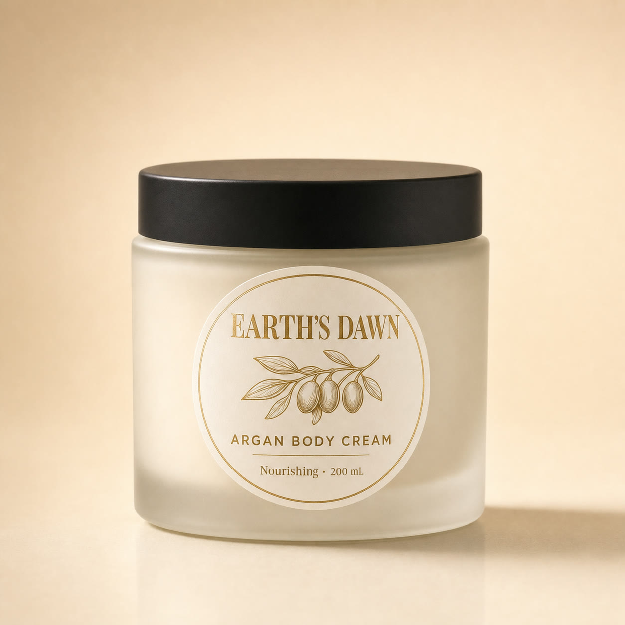 Earth's Dawn Argan Body Cream jar